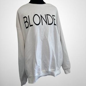 “Blonde” crewneck sweater